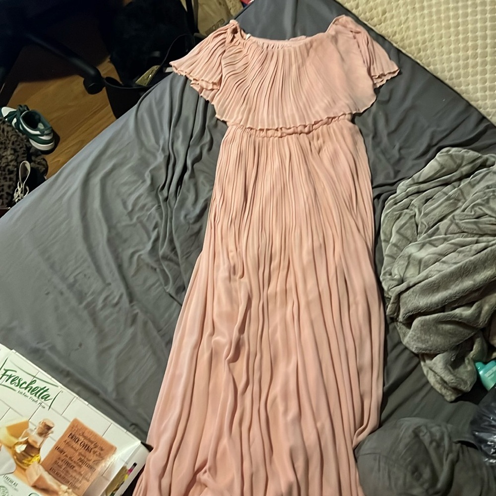 Premier Amour Pink Baby Shower Maxi Dress